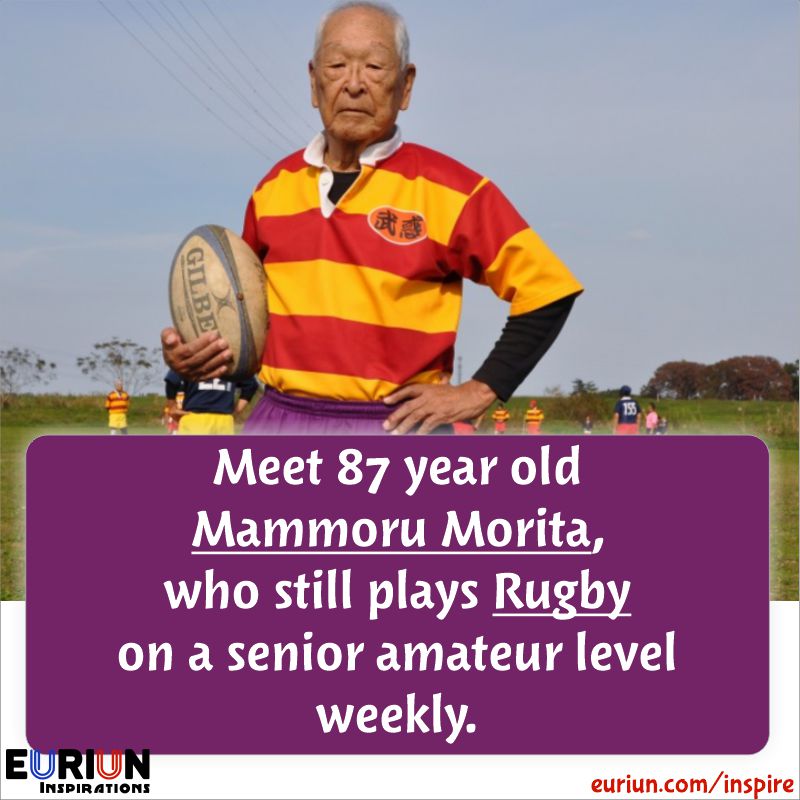 Meet 87 Year Old Mammoru Moriata, who still plays Rugby Weekly